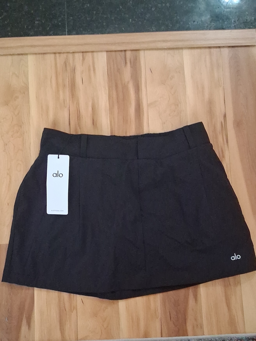 Alo Yoga Black Active Skort/ Tennis Skirt